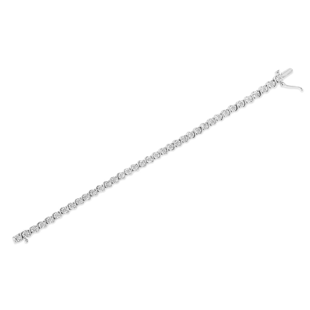 925 Sterling Silber Armband mit Diamanten