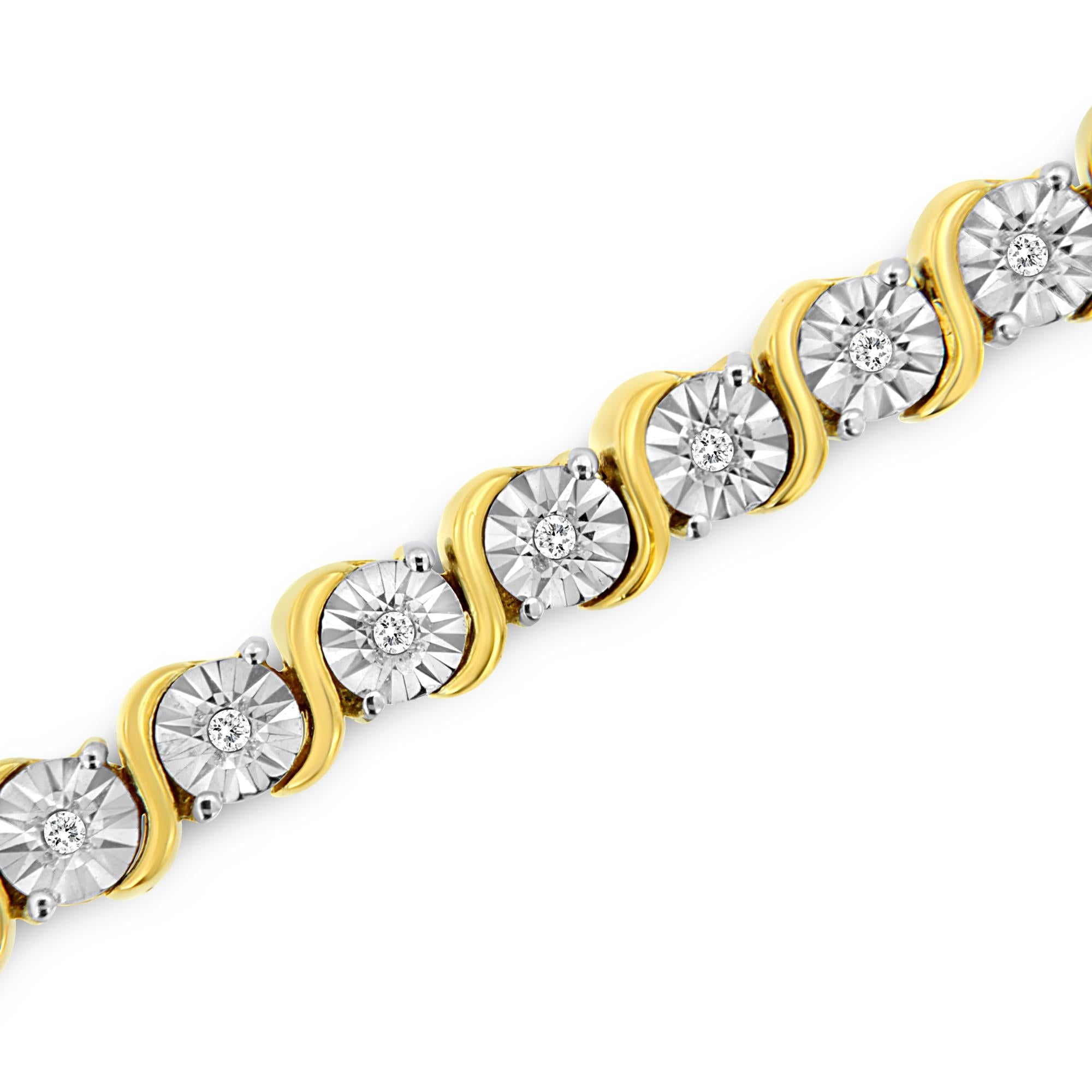 925 Sterling Silber Armband mit Diamanten