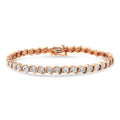 925 Sterling Silber Armband mit Diamanten
