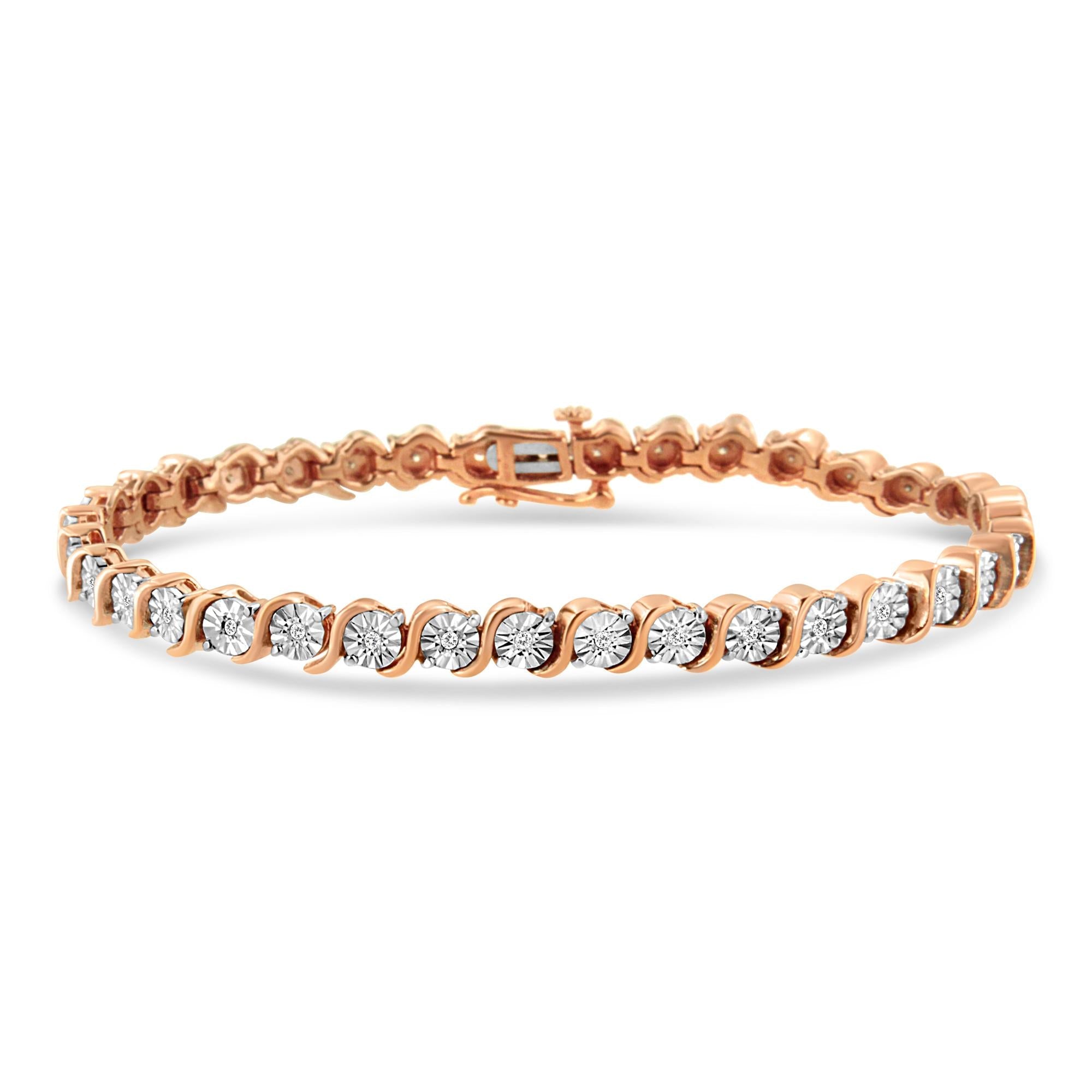 925 Sterling Silber Armband mit Diamanten