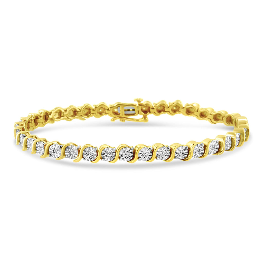 925 Sterling Silber Armband mit Diamanten
