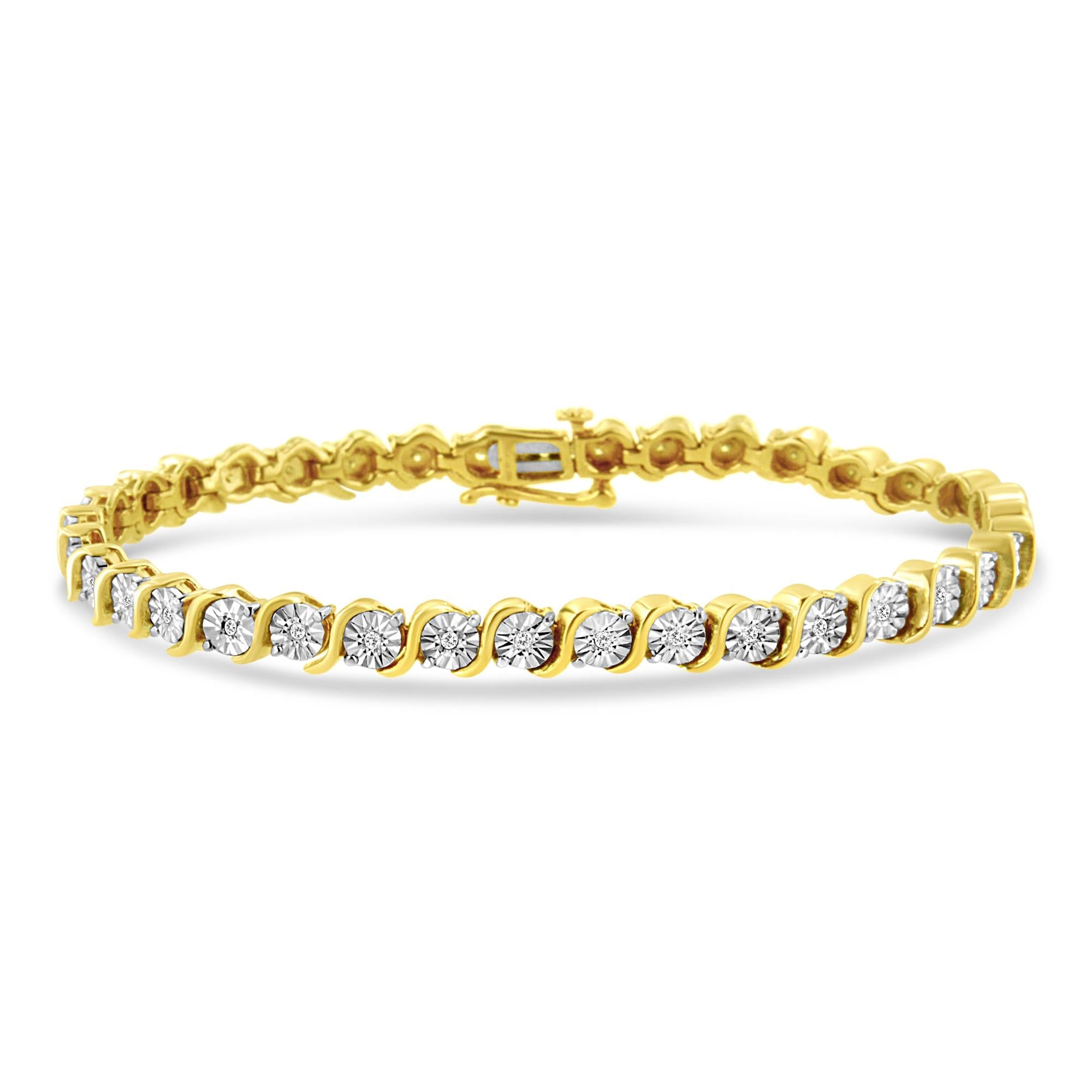 925 Sterling Silber Armband mit Diamanten