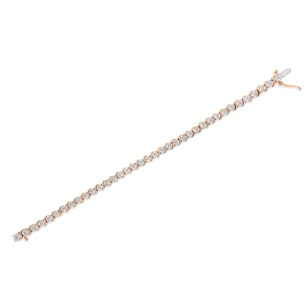 925 Sterling Silber Armband mit Diamanten