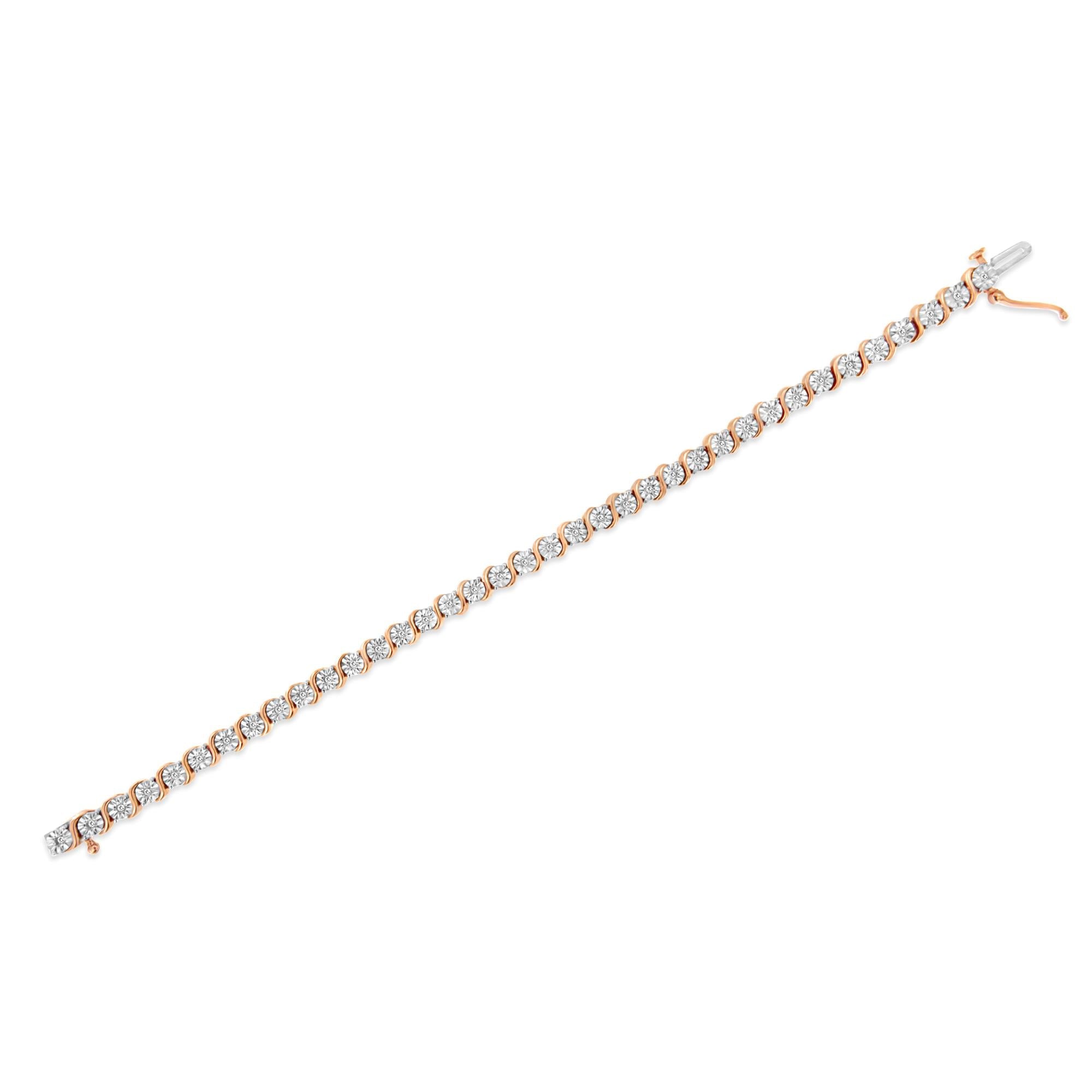 925 Sterling Silber Armband mit Diamanten