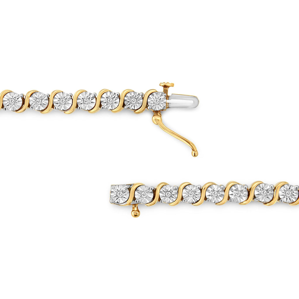 925 Sterling Silber Armband mit Diamanten