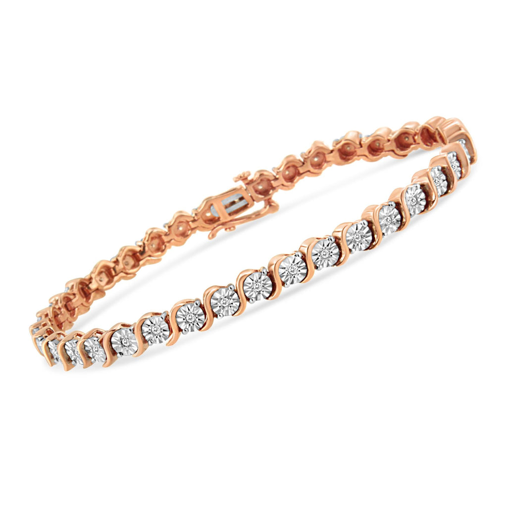 925 Sterling Silber Armband mit Diamanten