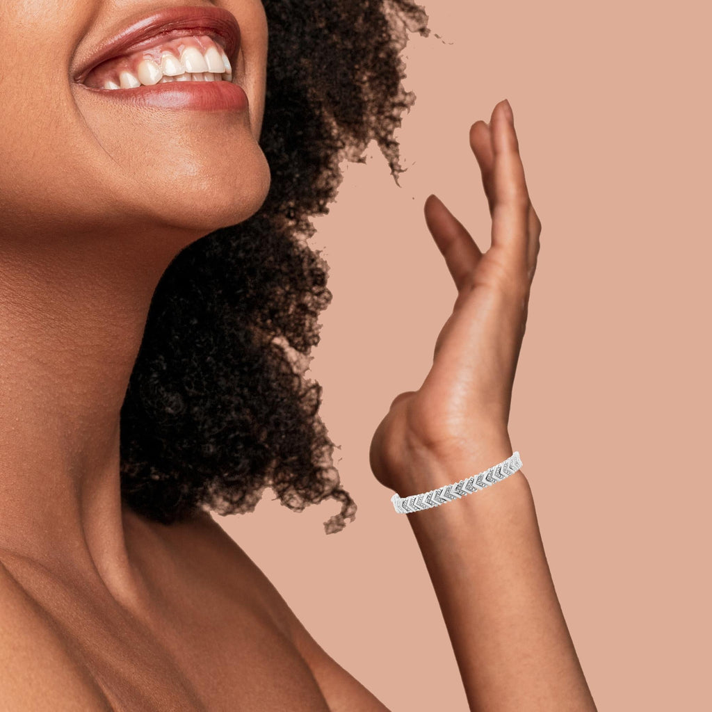 925 Sterling Silber Armband "Wave"