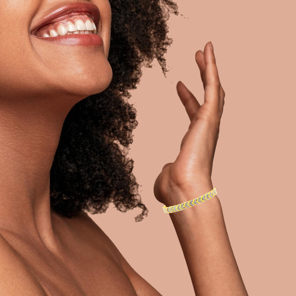 925 Sterling Silber Armband "Wave"