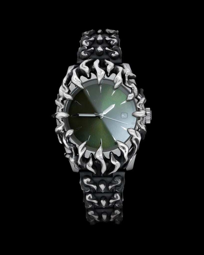 "Horloge de la Maison" Edelstahl-Quarzuhr