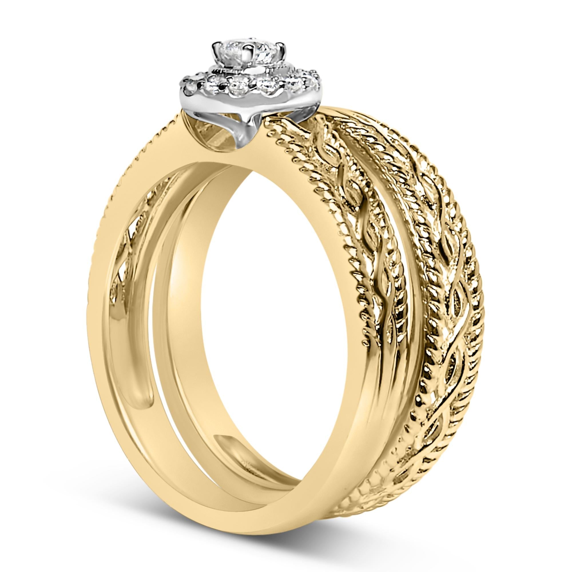 "pour l`amour" Ring- Set