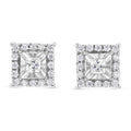 925 Sterling Silber Ohrstecker mit Diamanten