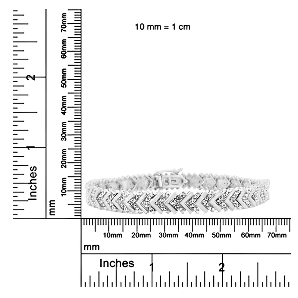 925 Sterling Silber Armband "Wave"