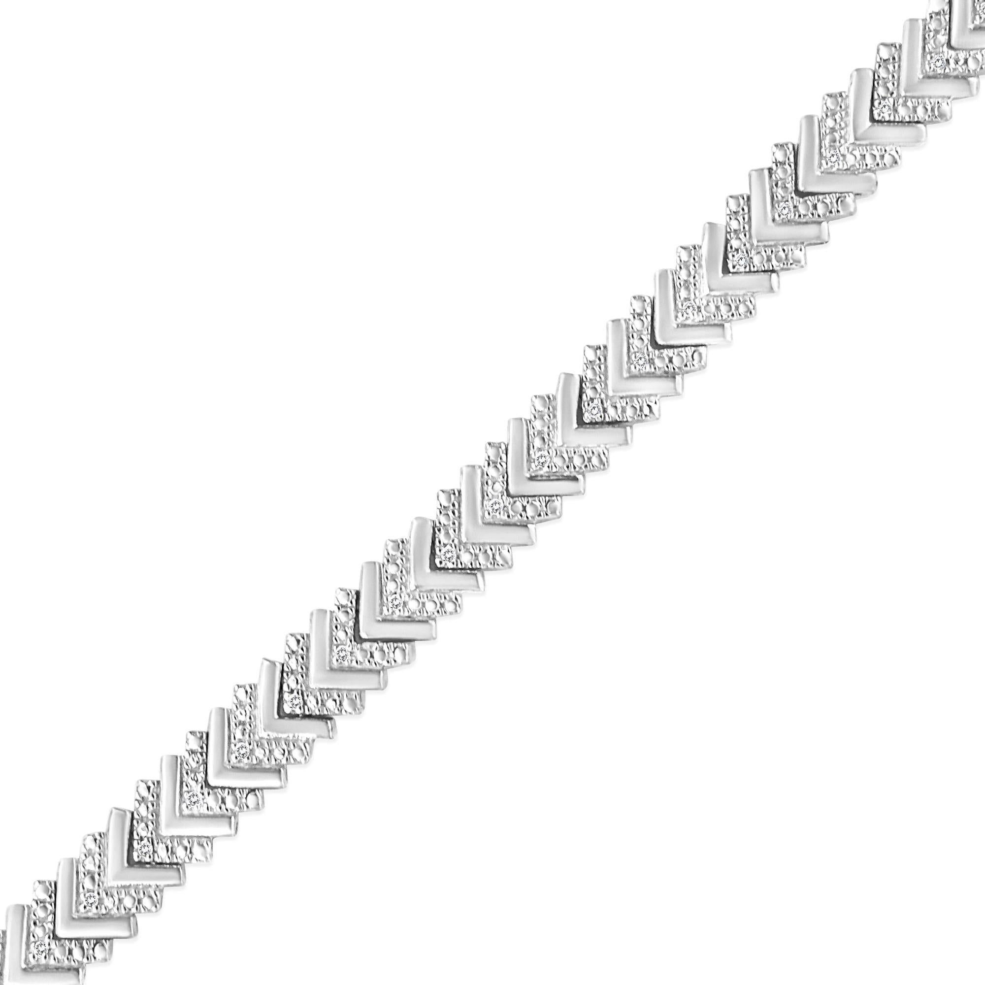 925 Sterling Silber Armband "Wave"